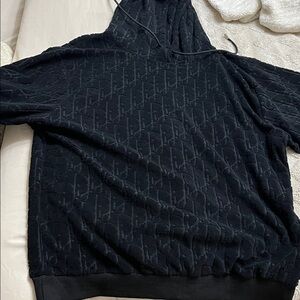 Black Patterned Men's Sweater